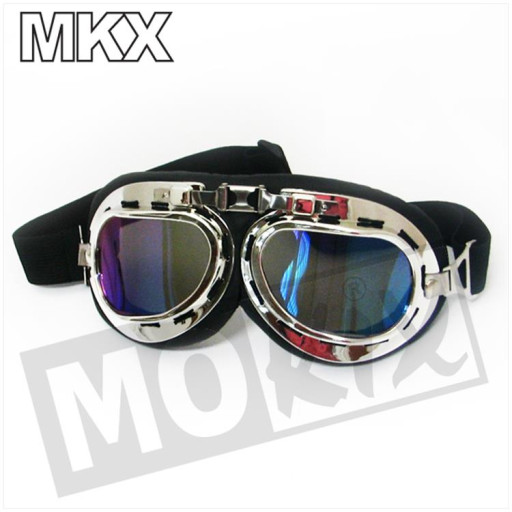 Bril Mkx Custom Zwart (Spiegel Lens)